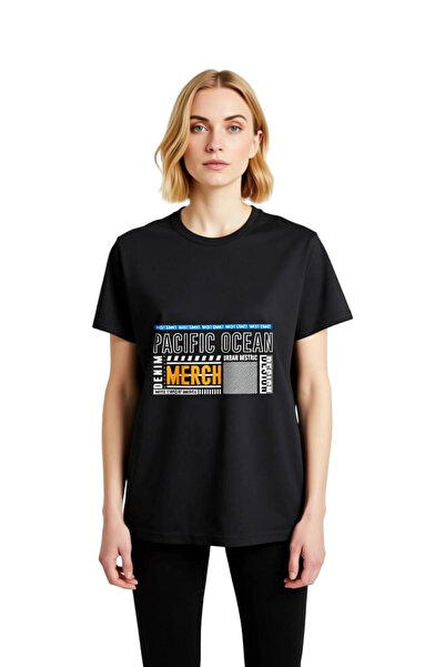 PayBuy Γυναικείο μπλουζάκι με στάμπα Urban Style Pacific Ocean