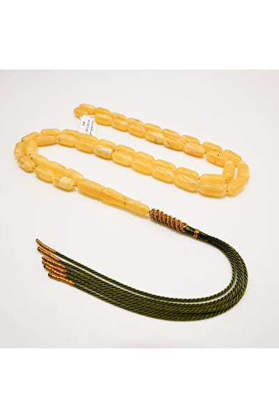 Generic Brand Kaliningrad Amber Monamash Rosary – 47 Beads 16×7.5mm Barrel Pr...