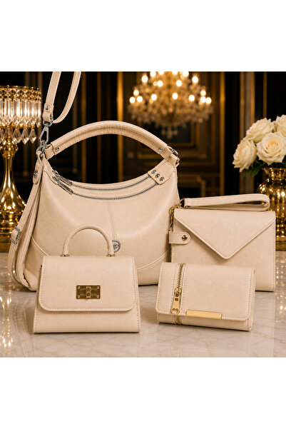 MODAMARKM Luxury Set of 4, Excellent Quality Shoulder and Handbag, Multi-Sect...