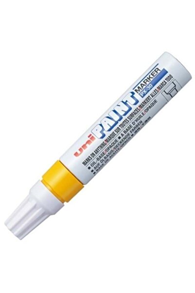 NO NAME Uni-Ball Paint Marker 4.0-8.5 Kesik Uç Sarı Markör Kalem