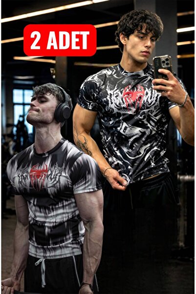 kalawear Men's 2-Piece Fit Gym Fitness Breathable Technical Quick Dry Slim Fi...