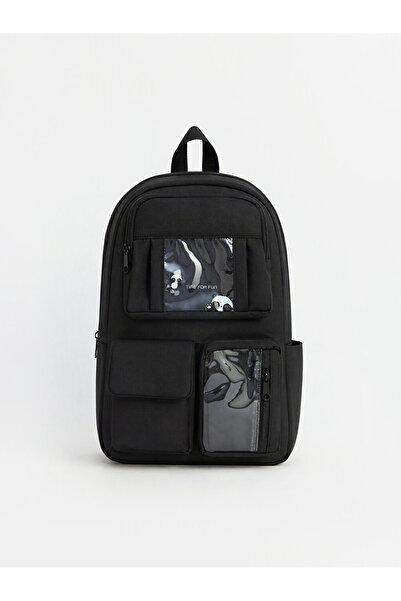 LC Waikiki Multi-Pocket Transparent Pocket Girls' Backpack