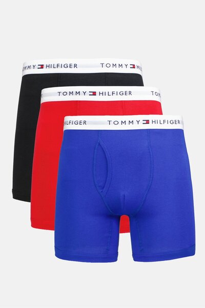 Tommy Hilfiger Men 3 Pack Cotton Classic Boxer Brief, Multicolor