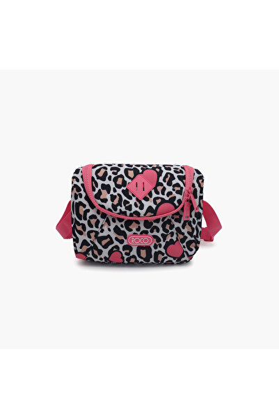 Roco Animal Print Lunch Bag for Girls 5-8 Yrs with Insulated Compartment