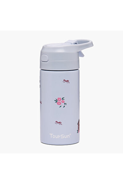 Toursun Printed Water Bottle with Straw - 320 ml