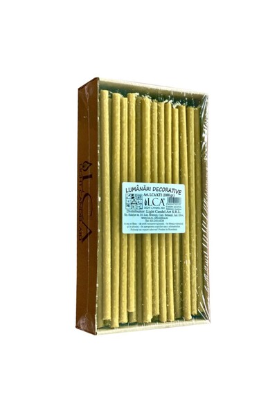 LCA Set 2 x Lumanari Menaj, Maro, Cilindrice, 1000 g