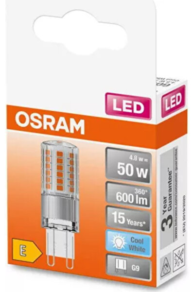 Osram Bec LED PIN G9 4.8W 50W 600 lm lumină