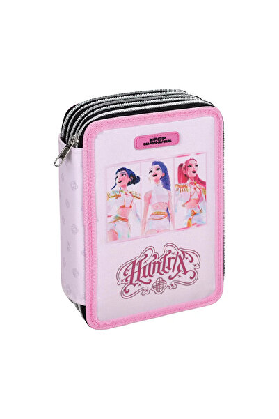 GIMSA K-pop Demon Hunters Pink 3-tier filled pencil case NEW