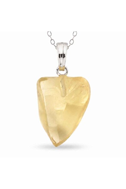 craftmystic 925 silver necklace with rough Libyan desert stone – clarity and ...