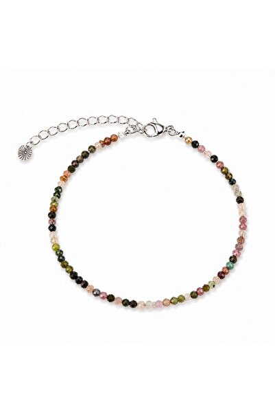 craftmystic Bratara Fina cu Turmalina Multicolora Fatetata 2 mm - Echilibru s...