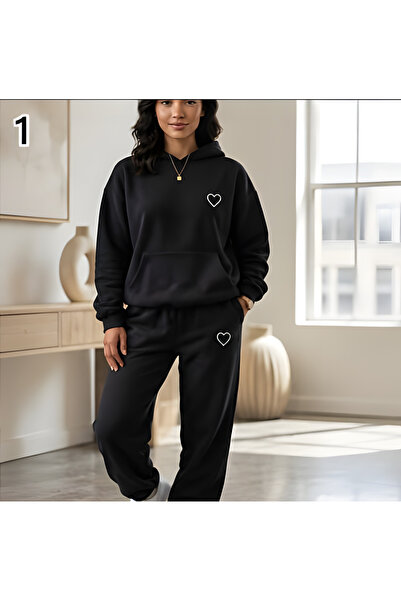 EFFRENATU Unisex Character Hooded Sweatshirt Set - Face and All-Over Surface ...