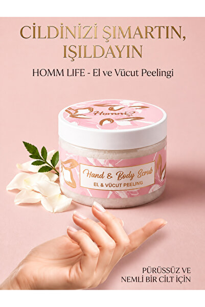 homm bitkisel Homm life el & vücut scrub