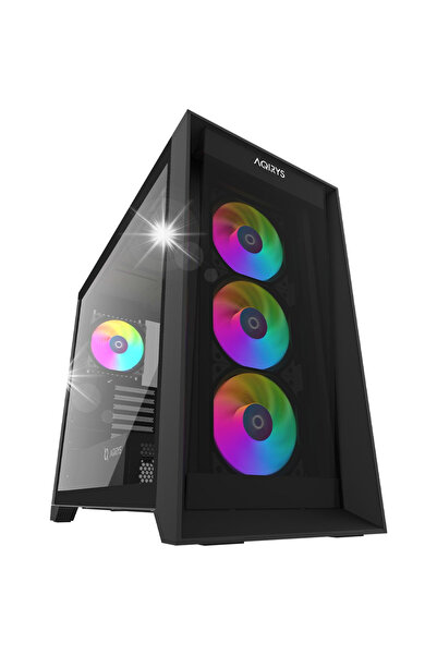 AQIRYS Carcasă PC XO-1 ARGB neagră