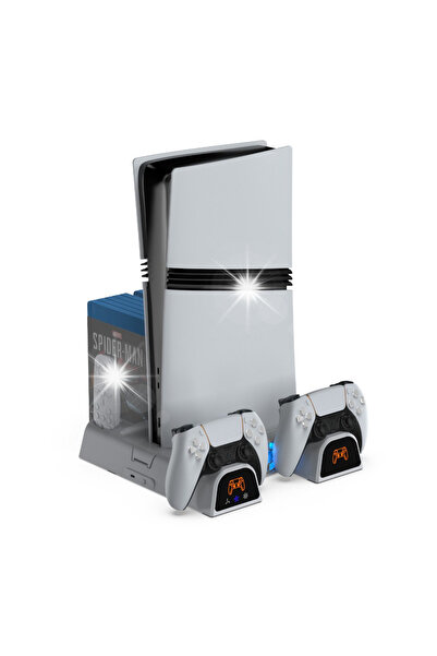 YAXO ARCTIC BREEZE NE suport de răcire și încărcare pentru PS5/PS5 Slim/PS5 P...