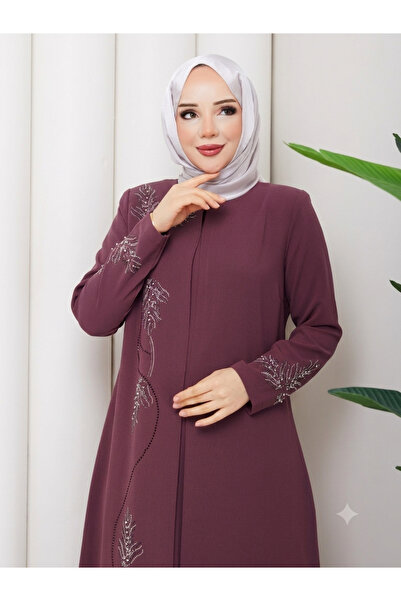 ESLEMNUR Plus Size Leaf Stone Mother Dress En7008