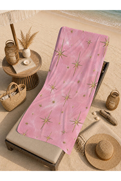 Evmila Prosop de plajă 70x150 cu model vintage Tarot Sun-Faced Sky - Prosop d...