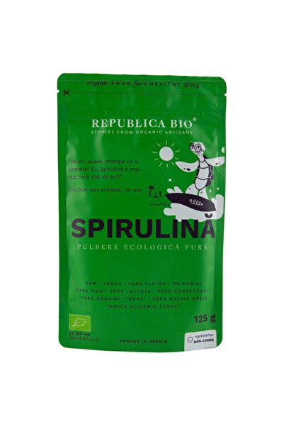 Republica BIO Pudră de Spirulina pură, organică, 125g