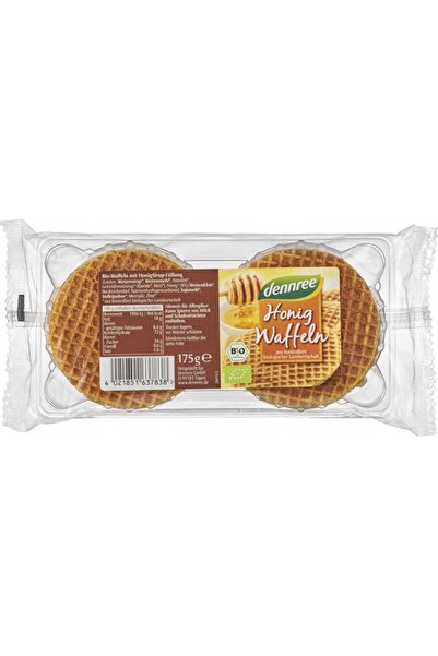 Dennree Gofre cu miere, cu miere bio, 175g