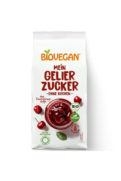 Biovegan Zahăr de gelificare la rece, nativ, fără gluten, organic, 115g