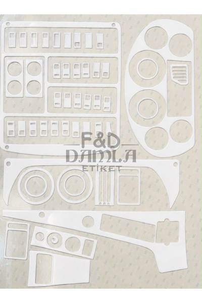 FD Damla Etiket Otokar Sultan 2004-2010 Dashboard Console Trim Front Chest Ma...