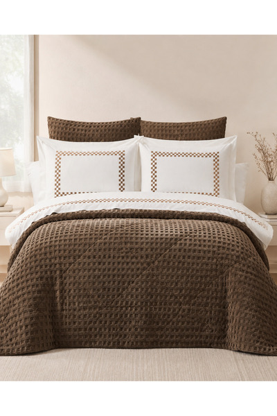 la lune home Monaco Double 9 Piece Bedspread Set 100% Cotton Duvet Cover Set ...