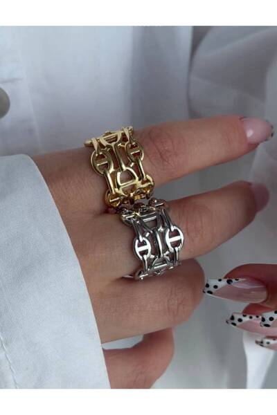 Niceboutique خاتم هيرمز قابل للتعديل بتصميم متعدد المظهر