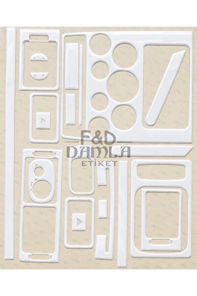 FD Damla Etiket Ford Connect 2006-2009 Dashboard Console Trim Front Chest Mah...