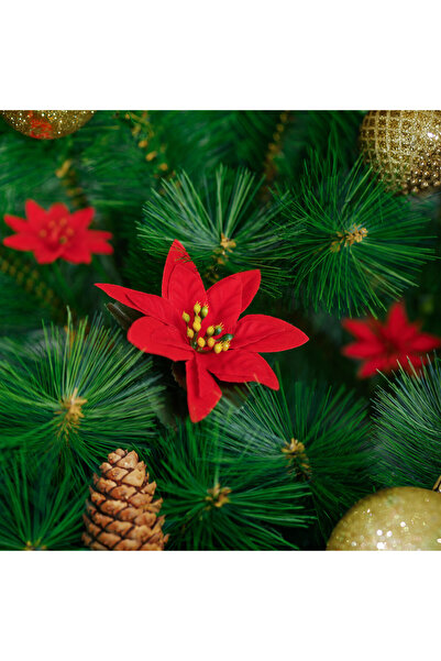 Alista Home Floare decorativă, poinsettia, 50 cm, tulpină flexibilă