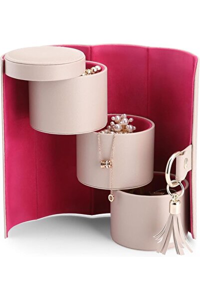 VLANDO Travel Jewelry Box, Jewelry Roll Personalized, Jewelry Storage Travel ...