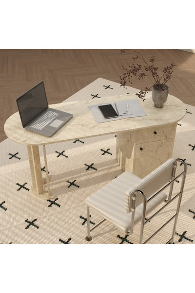 klubeconcept Mira Çekmeceli Dolaplı Çalışma ve Bilgisayar Masası %100 MDF 130...
