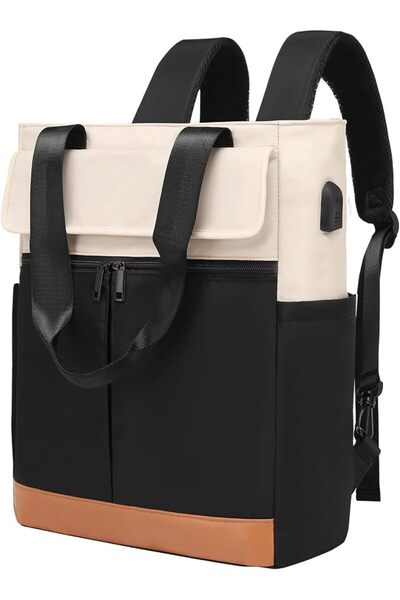 GENERAL Women's Convertible Daypack Laptop Backpack, Computer Backpack Work B...
