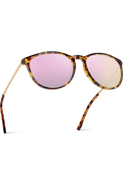 WEARMEST WearMe Pro نظارات نسائية مستديرة مستقطبة بتصميم كلاسيكي (عبوة واحدة)