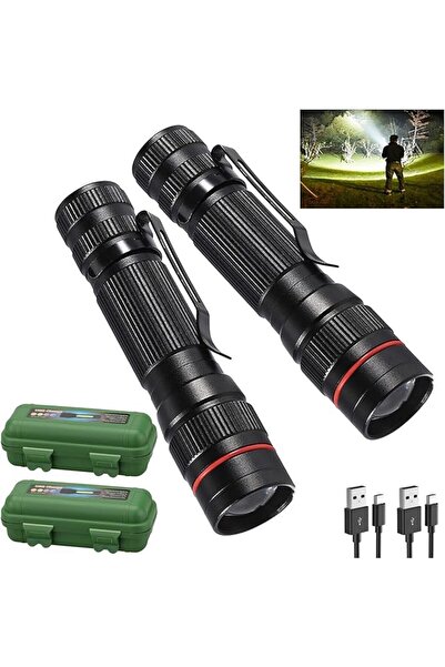 GENERAL Wrrozz Led Flashlight Rechargeable USB Torch Mini Small Light Super B...