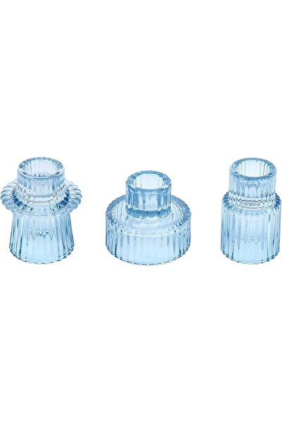 GENERAL Vixdonos Taper Glass Candlestick Holders Tealight Candle Holders for ...