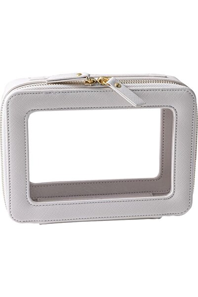 SANHECUN Toiletry bag waterproof cosmetic organizer with hanging hook for tra...