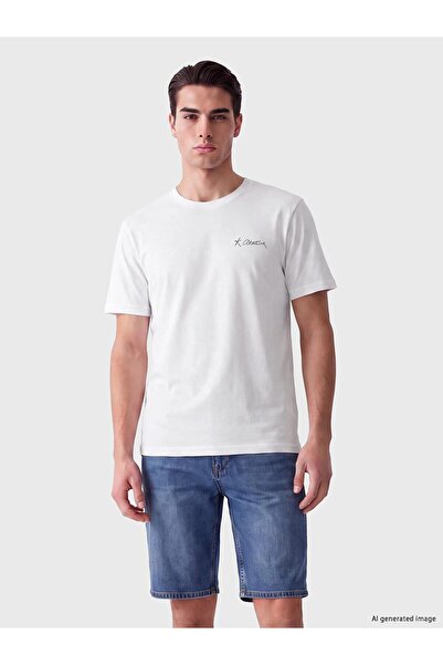 LC Waikiki Crew Neck Ataturk Signature Printed Men's T-Shirt (W6)