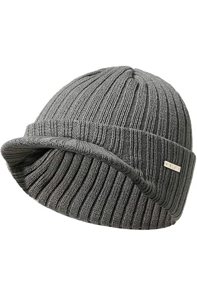 GENERAL Mens Winter Knitting Wool Warm Hat Daily Slouchy Hats Beanie Cap
