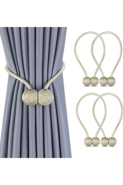 SKY TOUCH 1 Pair Magnetic Curtain Tiebacks Magnetic Curtain Straps Strong Mag...