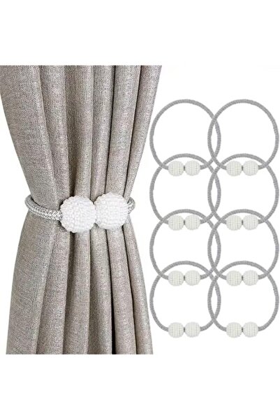 Morvena Picks Set de 8 legături magnetice pentru perdele, suporturi pentru pe...