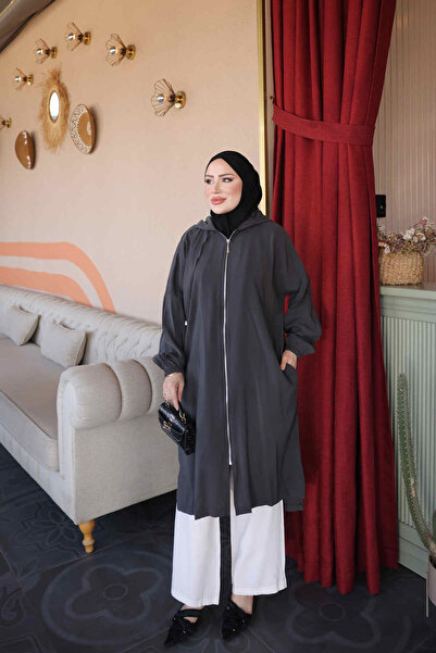 İmajButik Anthracite Elastic Sleeve Zipper Cap