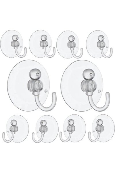 Morvena Picks Set 50 de cârlige cu ventuză – Cârlige cu ventuză pentru sticlă...