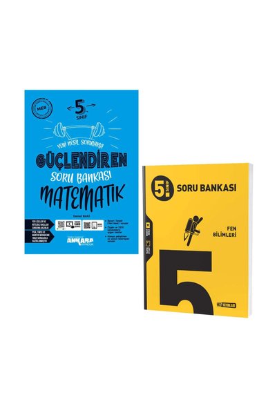 Ankara Yayıncılık 5. Sınıf Güçlendiren Matematik Soru Bankası Ve Hız Fen Bili...