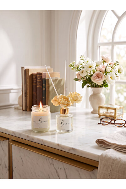 LALEZEN HOME TATLI KAVUN Kokulu Çiçekli Bambu Çubuklu 100 ml Oda Kokusu ve De...