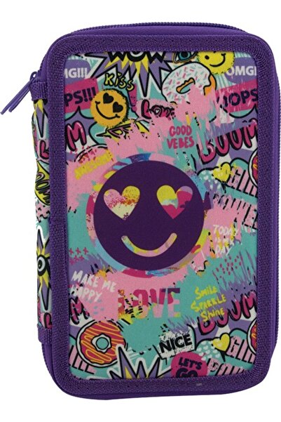 MC Micostore Κασετίνα 2 φερμουάρ χωρίς Emoji Universal