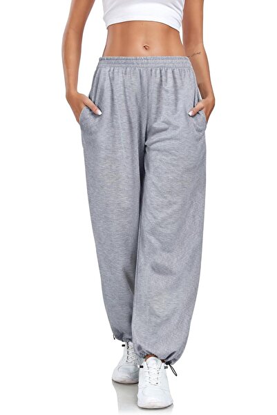 GENERAL Enwokran Trousers Women's Wide Leg Track Pants Baggy Cargo Trousers H...