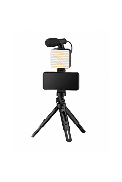 PLOKAMA PK-773 Video Making Kit for Smartphones 5in1 Vlogging Kit with LED Vi...