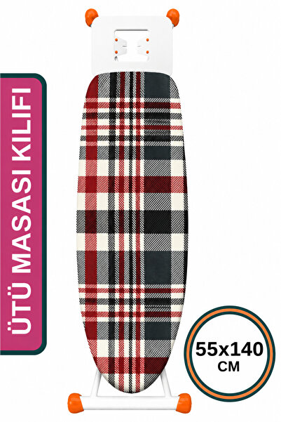 ASEV HOME Keçeli Ütü Masası Kılıfı 55x140 cm İpli masaya göre Ayarlanabilir K...
