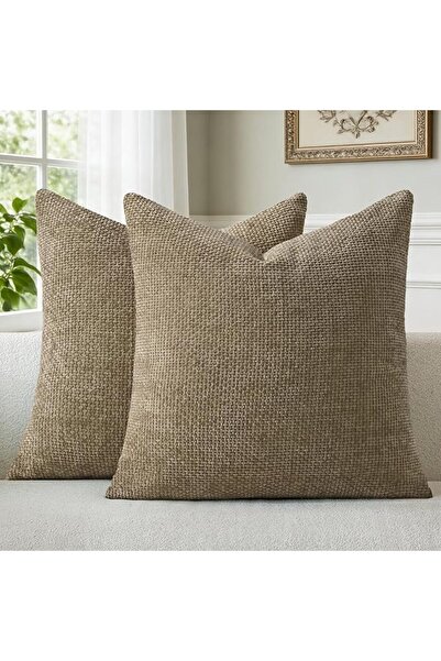 a moment Light Green Chenille Cushion Cover Throw Pillow Covers 45 x 45 CM Pa...