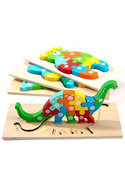 LinJie Toddler Puzzles for Kids Ages 3+ Dinosaur Puzzle 4-Pack, Montessori To...