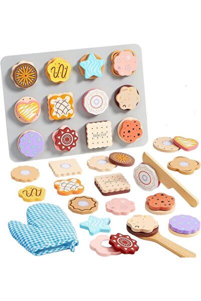 Soofam Wooden Play Cooking Set, Kids Pretend Play Kitchen Accessories Toys Se...